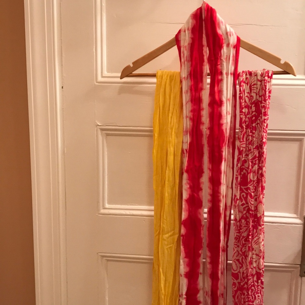 Three scarves